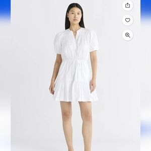 Elegant White Eyelet Dress